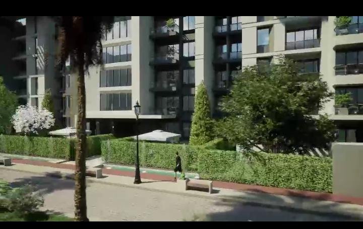 شقه 120 متر (2 غرفه )الحي السادس علي محور العبور 